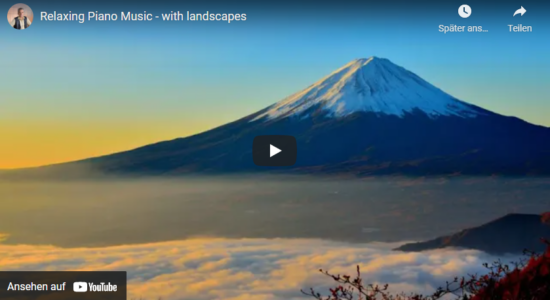 Relaxation music with landscape images